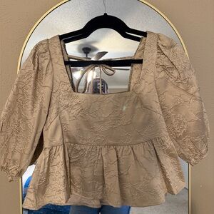 En Saison Beige Women's Top